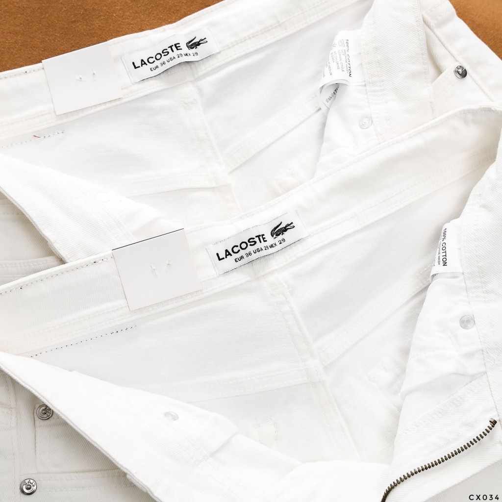 Quần Jean Dài Nam Lcst Trắng, Form Slim-fit, chất vải co giãn nhẹ, ống 15-18cm Hàng VNXK - CX034