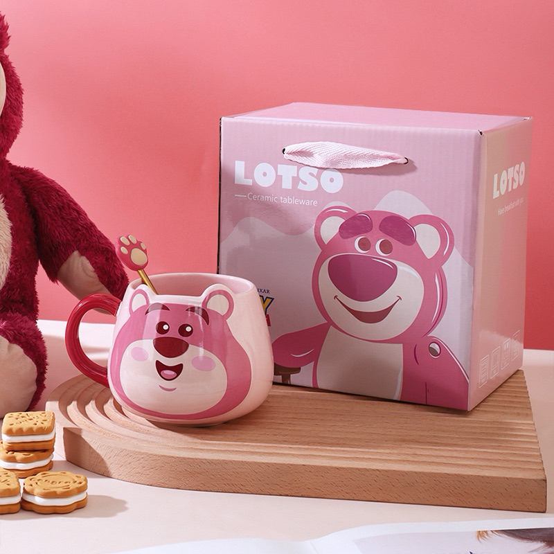 Set ly sứ hình Lotso kèm thìa