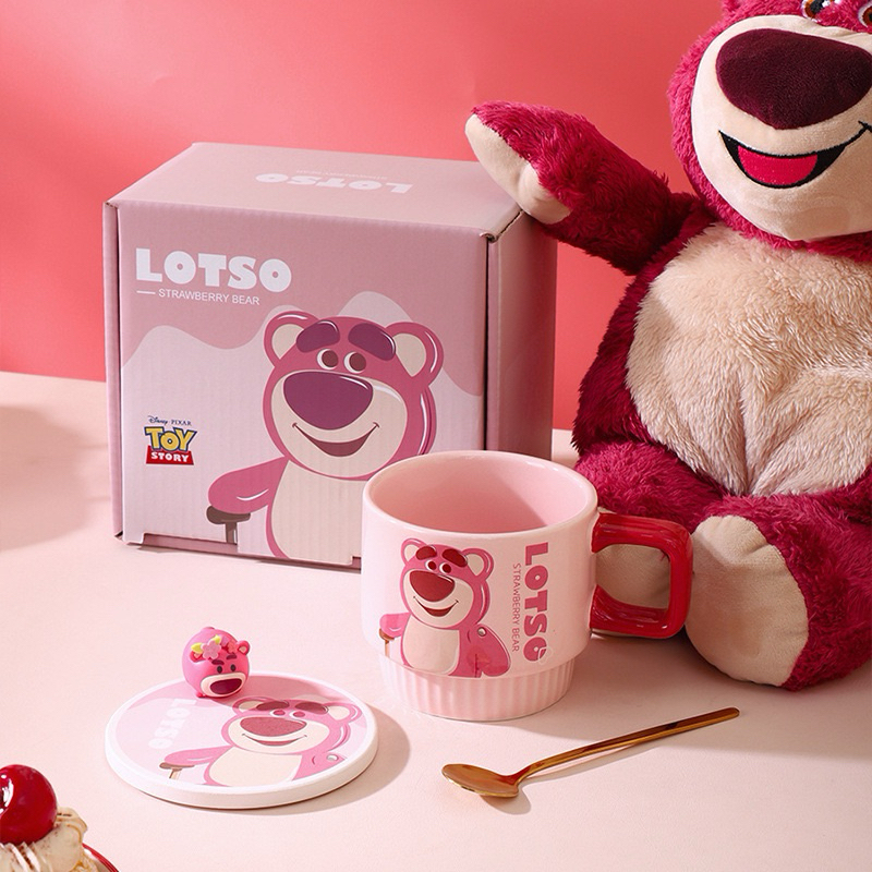 Set ly sứ hình Lotso kèm thìa