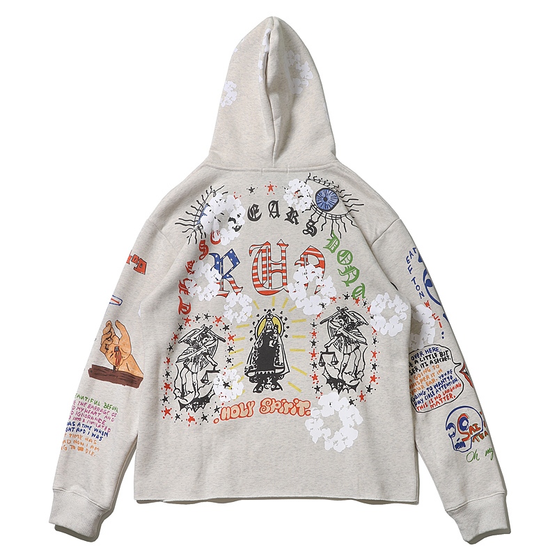Áo hoodie Kanye x Graffiti hàng cao cấp ss2024