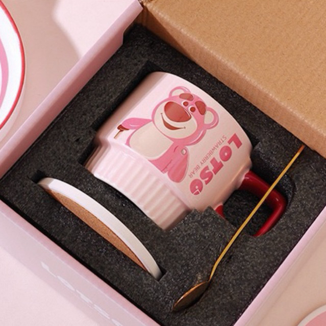 Set ly sứ hình Lotso kèm thìa