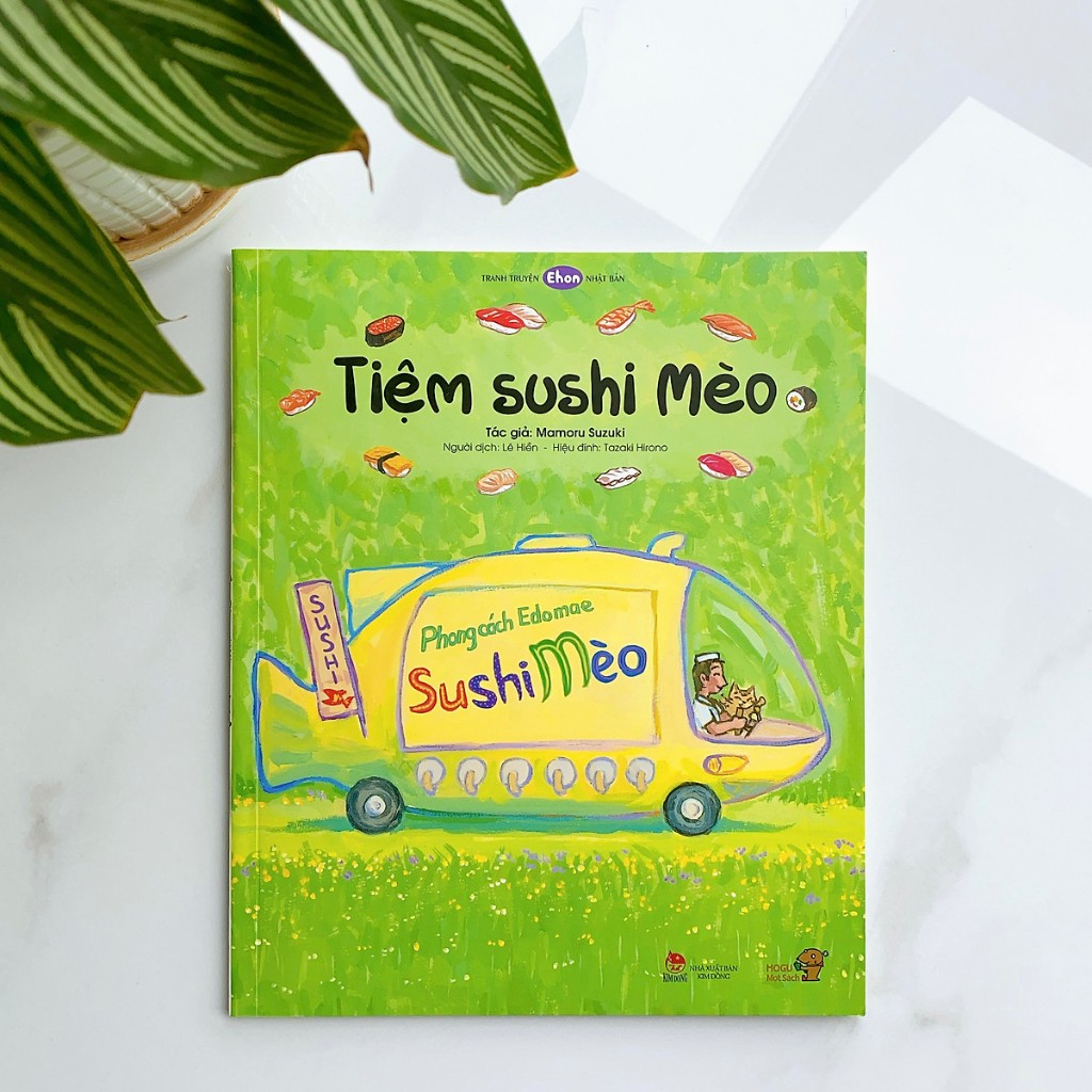 Sách Ehon Phát triển quan sát cho bé 3 6 tuổi - Tiệm sushi mèo (Tranh truyện ehon Nhật Bản cho bé)