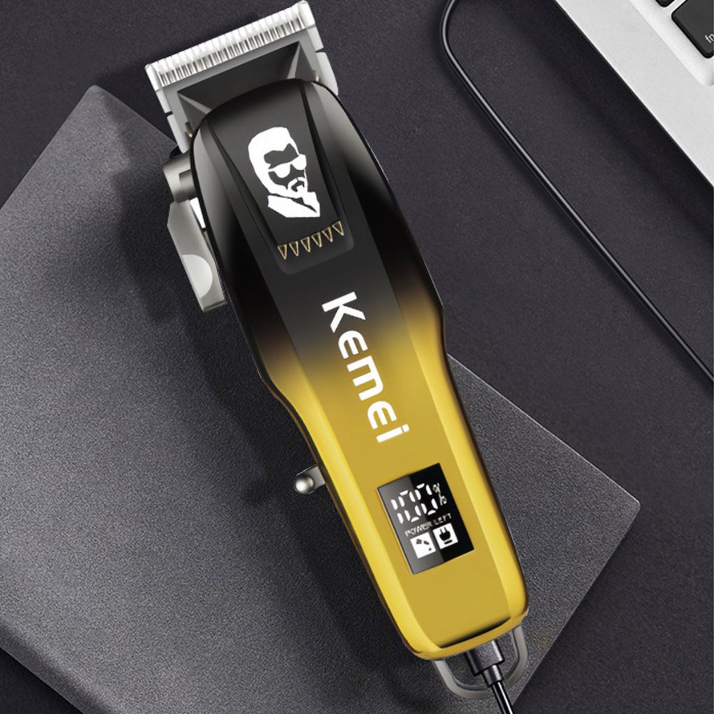 Tang đơ cắt tóc gia đình KEMEI 709A Chính Hãng, tăng đơ cắt tóc chuyên nghiệp, không dây, lưỡi dao sắc bén, pin trâu