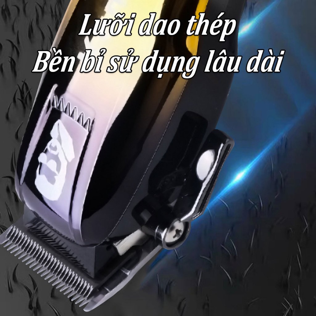 Tang đơ cắt tóc gia đình KEMEI 709A Chính Hãng, tăng đơ cắt tóc chuyên nghiệp, không dây, lưỡi dao sắc bén, pin trâu