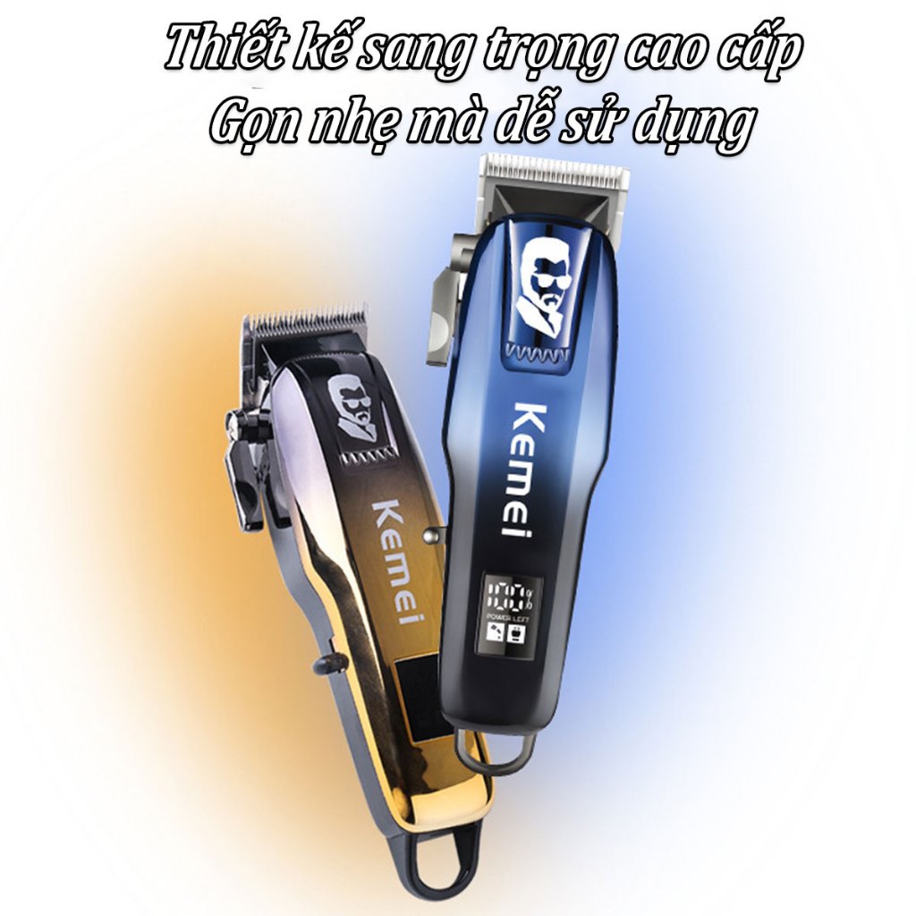 Tang đơ cắt tóc gia đình KEMEI 709A Chính Hãng, tăng đơ cắt tóc chuyên nghiệp, không dây, lưỡi dao sắc bén, pin trâu