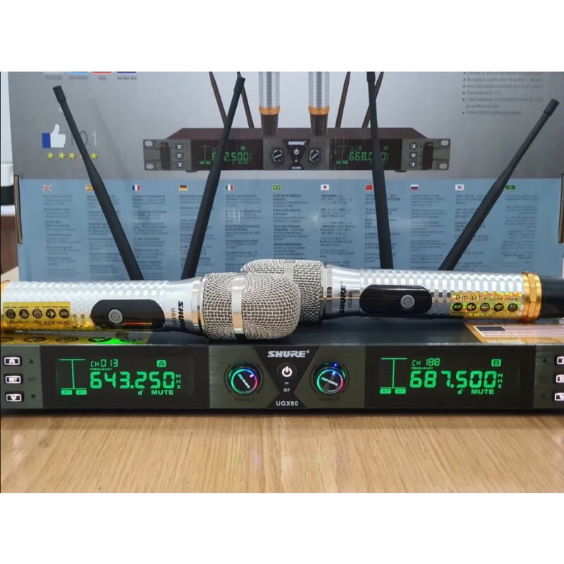 Micro karaoke không dây Shure UGX-90 Mẫu 2024