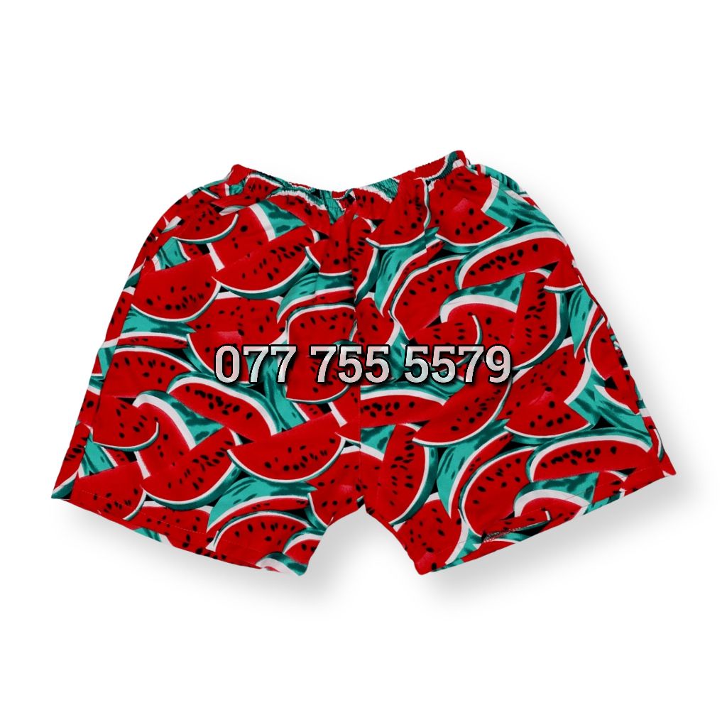 Quần Đi Biển - Trái Chuối Cam Thơm Dứa Dưa Hấu Cherry - Quần Đôi Nhóm Lớp Team Building Hoạ Tiết Trái Cây Lá Cây #QKT