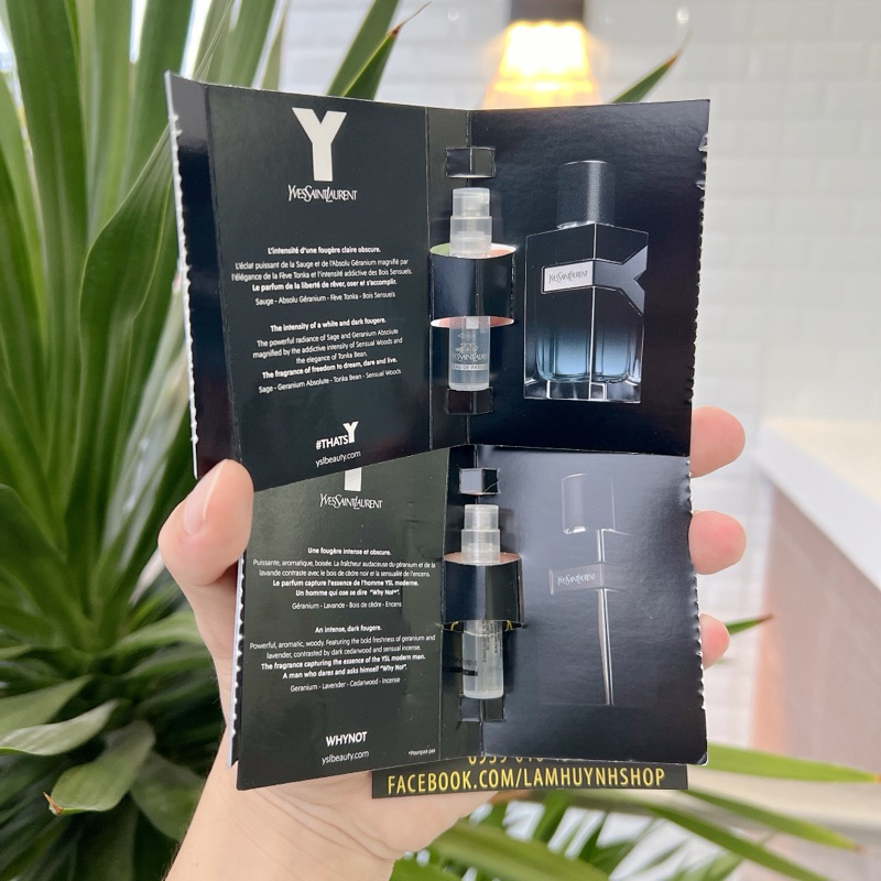 Vial Nước hoa Nam YSL Y EDP - Le Parfum 1,2ml
