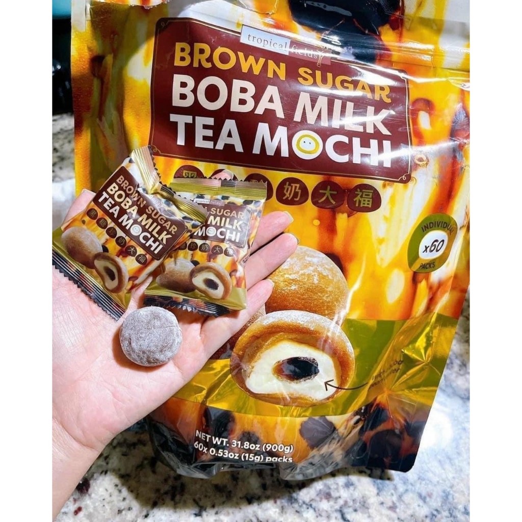 Bánh Mochi Brown Sugar Boba Milk Tea 900g Của Mỹ