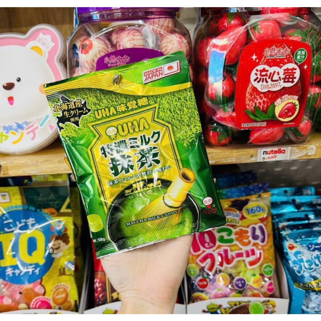 Kẹo Trà Xanh Sữa UHA 8.2 NHẬT BẢN