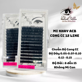 Mi khay độ cong cc chất mi silk hàn dày 0.05- 0.07- 0.10- 0.12- 0.15_dụng cụ nối mi_be lash