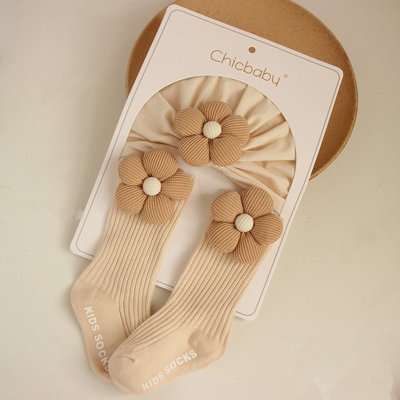 Set turban kèm tất cổ cao họa tiết Ong, nơ đáng yêu cho bé, bé trai, bé gái 0-12 tháng. Stella Shop