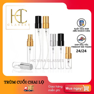 Chai chiết nước hoa 2ml, 3ml, 5ml, 10ml Nắp Kim Loại Tiện Dụng, Sang Trọng.