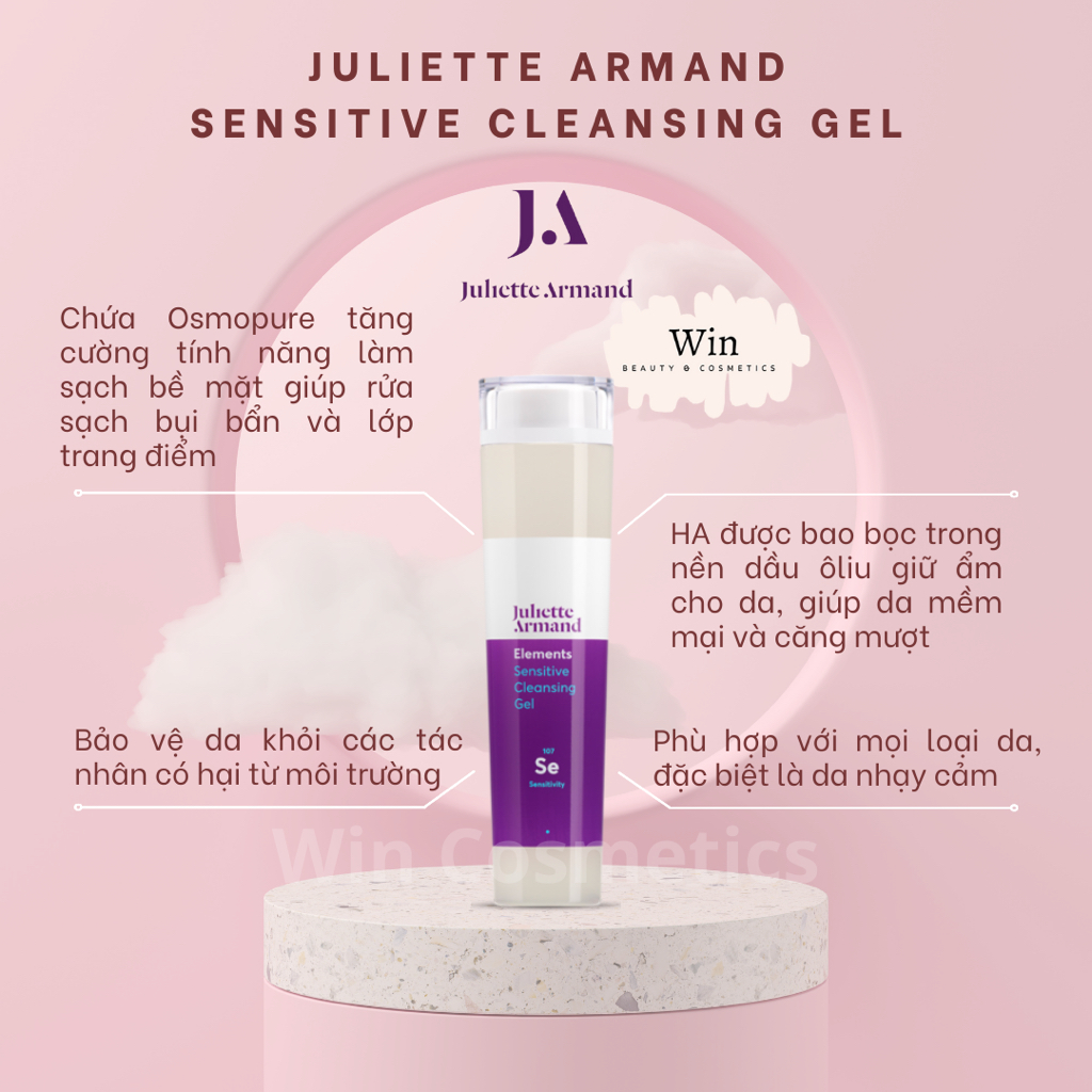 [Hàng công ty] Gel rửa mặt Juliette Armand Sensitive Cleansing Gel cho da nhạy cảm