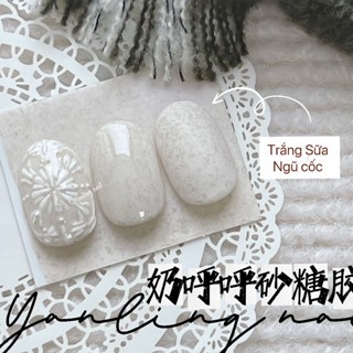 🎄SƠN GEL TRẮNG SỮA NGŨ CỐC siêu xinh, cọ đầu tròn rất dễ sơn