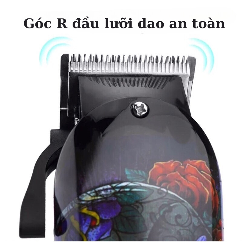 Tăng đơ cắt tóc chuyên nghiệp Kemei 735 chính hãng, tông đơ cắt tóc gia đình, máy khỏe, pin trâu, lưỡi sắc, không dây