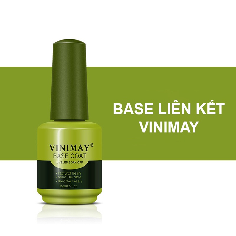 Sơn Base top vinimay, Trọn bộ vinimay chuyên dụng làm nail 15ml
