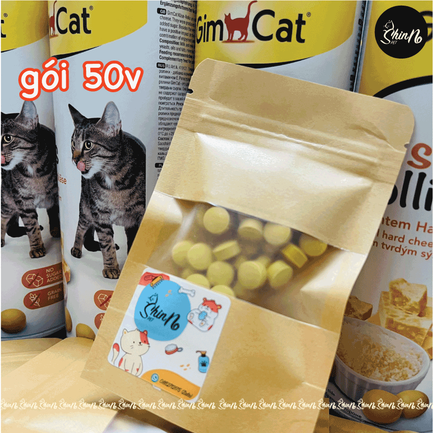 30v,50v,100v,200v Viên Phomai GIMCAT tăng nọng cho Mèo ShinnoPetShop