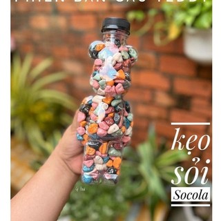Kẹo giáng sinh , kẹo noel kẹo sỏi socola chai gấu bearbrick