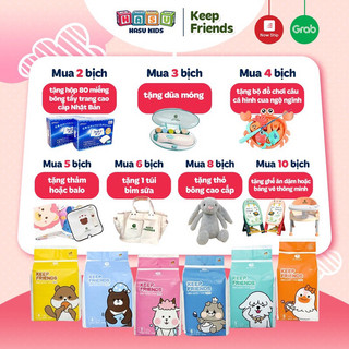 [KÈM QUÀ TẶNG] Tã Bỉm Dán/Quần Enblanc KEEP FRIENDS Nội Địa Hàn Quốc Siêu Thấm Hút, Size S40/M32/L28/XL24... Dành Cho Bé