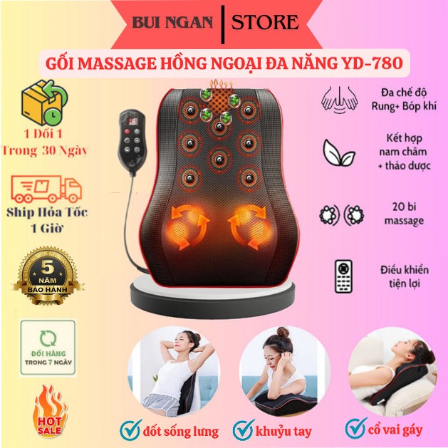 , Máy Mátxa Hồng Ngoại 20 Bi Cao Cấp Thêm Chế Độ Rung Massage [HOT]