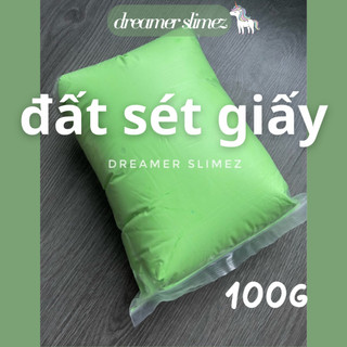 100g đất sét tự khô đủ màu siêu nhẹ - đất sét giấy nặn diy nặn trang trí - soft paper clay 100g