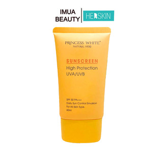 Kem Chống Nắng Princess White Sunscreen 60ml HerSkin