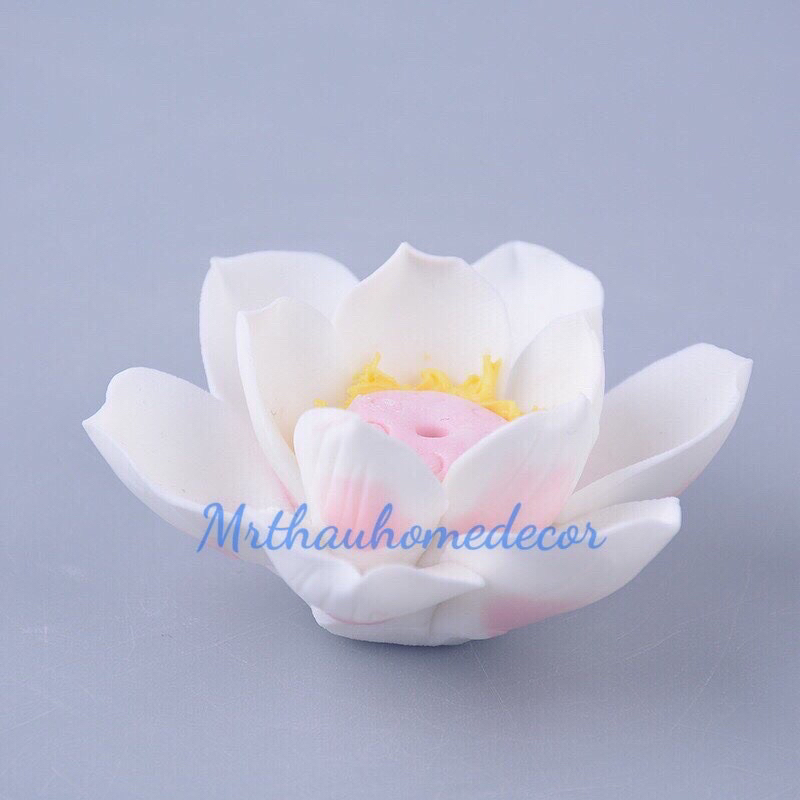 HOA SEN SỨ CẮM NHANG