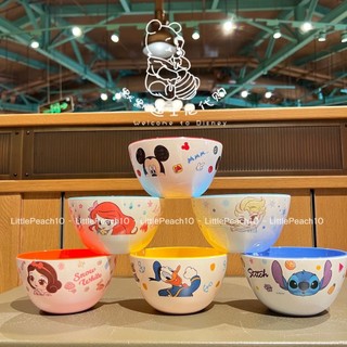 Chén tô tròn ăn dặm Disney nhựa melamine Elsa Frozen Mickey Minnie Princess Stitch cho bé 2024