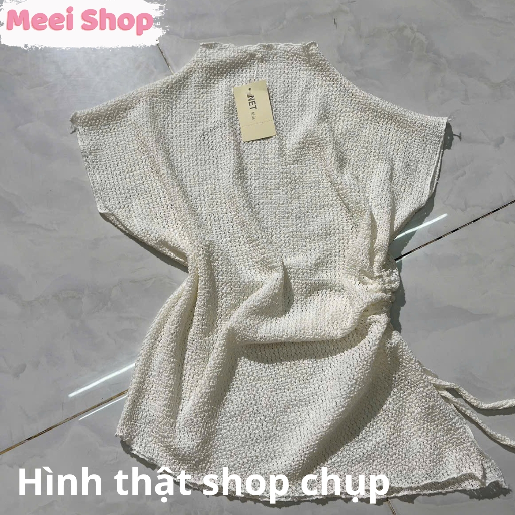 Áo len cổ cao tay lỡ rút dây nữ Meei Shop, Áo len kiểu nữ xẻ tà  hàng QC loại 1 _A254-