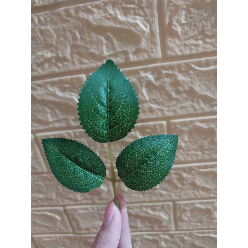 Lá hồng gân 1kg lá 3 hồng gân trang trí hoa giả hoa sáp decor nhà cửa cây cảnh giả