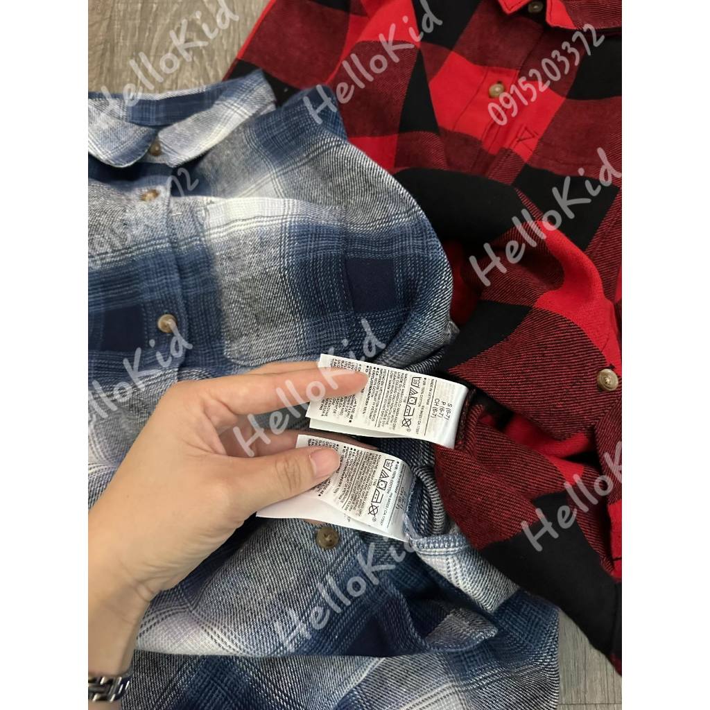 Sơmi kẻ oldnv cho bé