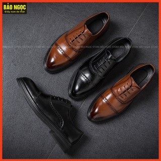 Giày da nam cao cấp Bảo Ngọc Store ✅ Giày da nam buộc dây thời trang 🎁 Bảo hành nổ da 1 năm