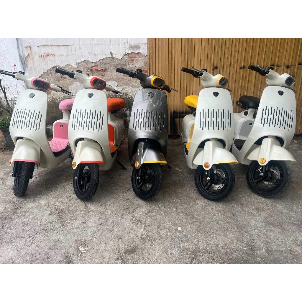 Xe điện VC Plus, Xe đạp điện Hotgirl VC, Phiên bản nâng cấp 2023, Xi nhan, phanh đĩa, BH 12 tháng