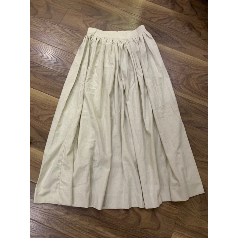 ÁO HỞ LƯNG CHÂN VÁY DÀI LINEN