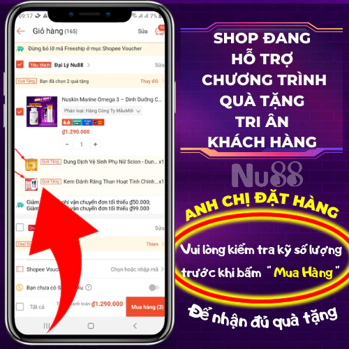 Nuskin Marine Omega 3 – Dinh Dưỡng Cho Da, Tim Và Não Date T9/2025