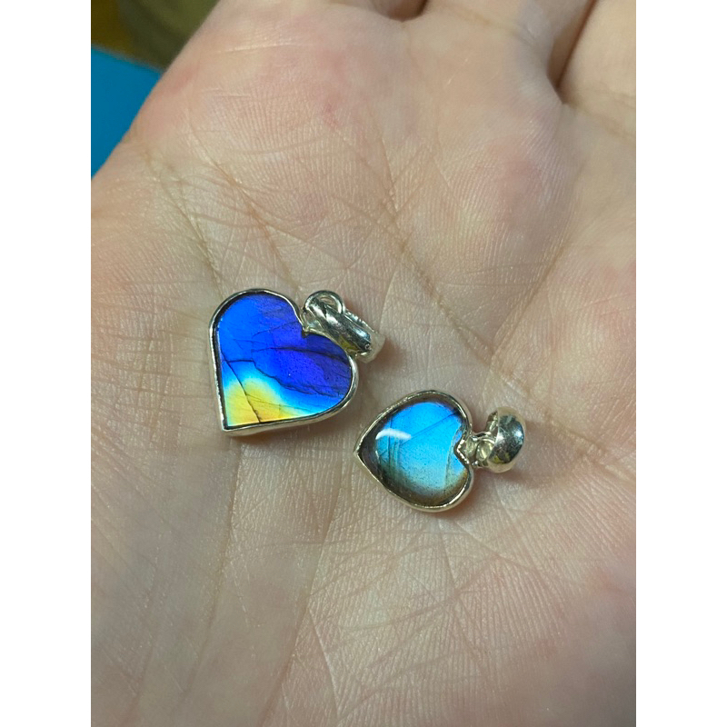 Dây chuyền mặt labra.dorite kiểu dễ thương