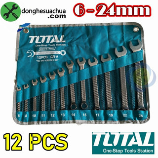 Bộ cờ lê vòng miệng 12 chi tiết total tht1022121