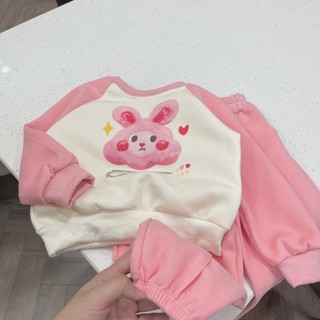 L2BỘ THỎ HỒNG 2 DA CHO BÉ