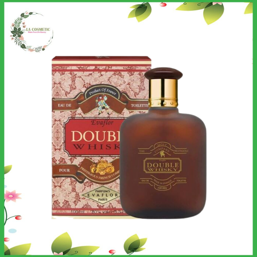 Nước hoa nam Evaflor Whisky Double chính hãng Pháp hương thơm quyến rũ gần gũi (50ml & 100ml)