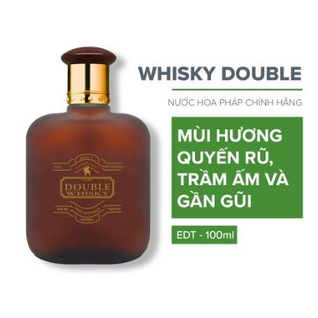 Nước hoa nam Evaflor Whisky Double chính hãng Pháp hương thơm quyến rũ gần gũi (50ml & 100ml)