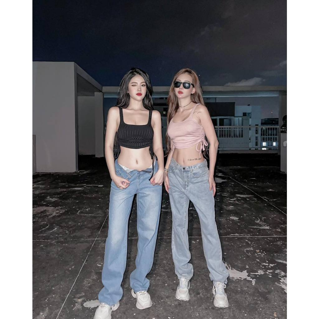 Croptop Basic Rút 2 Bên - 3530