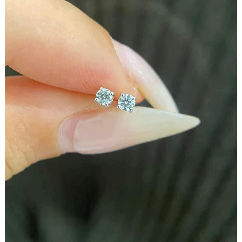 Bông kim cương thử bút kêu xoàn moissanite 3ly (1 chiếc) bạc ý đã xi bạch kim