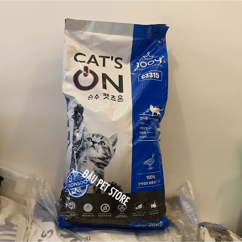 Thức ăn cho mèo hạt Cat's On - Túi chiết 1kg - Đậu Pet