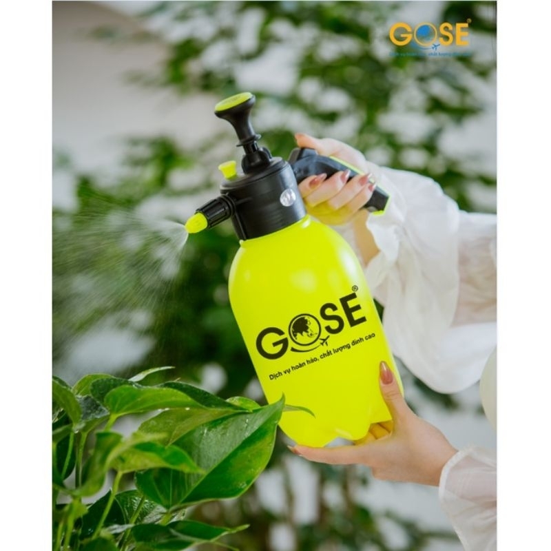 Bình tưới cây cao cấp Gose 2 lít / 3 lít vòi hai chế độ phun sương, phun nước có khóa tự động