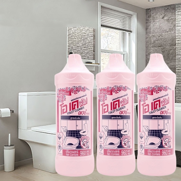 Nước Tẩy Rửa Toilet Bồn Cầu Nhà Vệ Sinh Okay Thái Lan 960ml