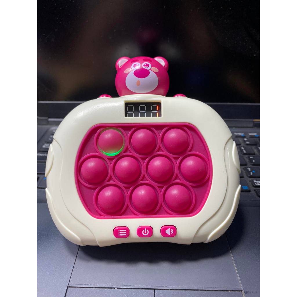 POP IT ĐIỆN TỬ 999 LEVEL MÁY CHƠI GAME CẦM TAY THỂ HỆ THỨ HAI CÓ ĐÈN LEAD ĐẾM LƯỢT NÂNG CẤP 999LV HÌNH GẤU DÂU