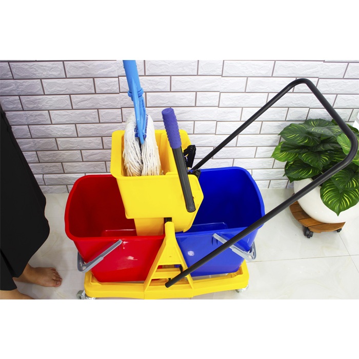 Xe vắt nước lau nhà 2 ngăn HiClean HC073