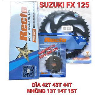 Nhông sên dĩa Suzuki FX 125 máy đứng,sên vàng 9ly,10ly,sên đen,9ly 10ly