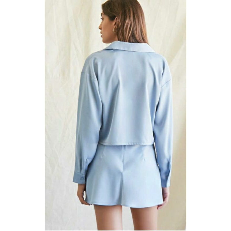 Set váy satin xuất dư, F21